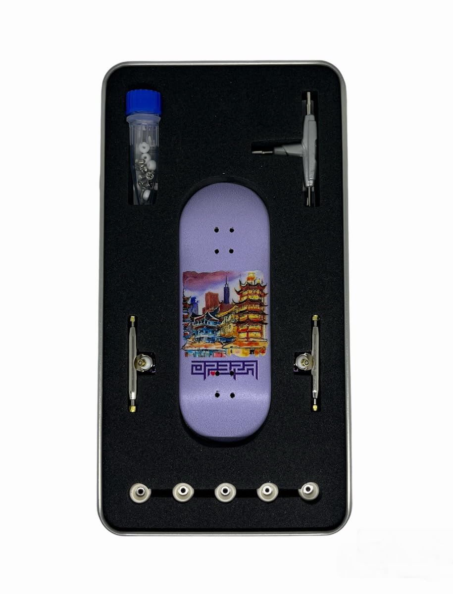 LEEFAI Pro Fingerboard 34x96mm in Legno Acero