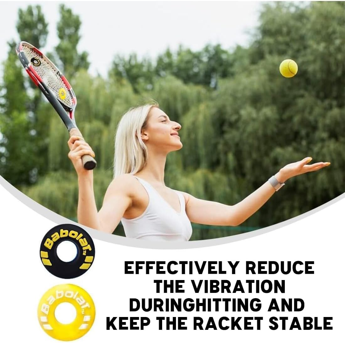 SULIUDAJI Ammortizzatori Antivibrazione Tennis 8 Pezzi - immagine 4