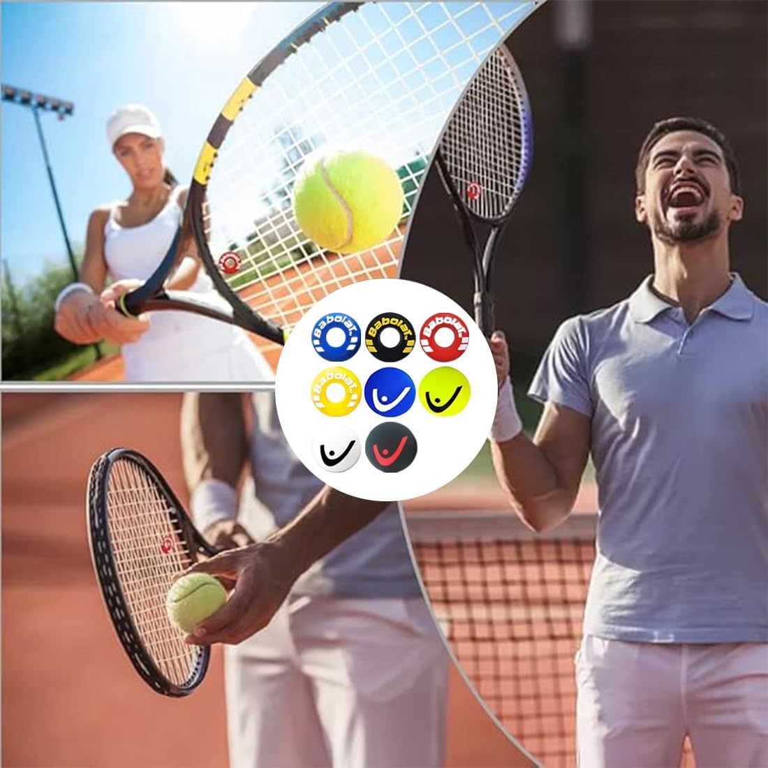 SULIUDAJI Ammortizzatori Antivibrazione Tennis 8 Pezzi - immagine 5