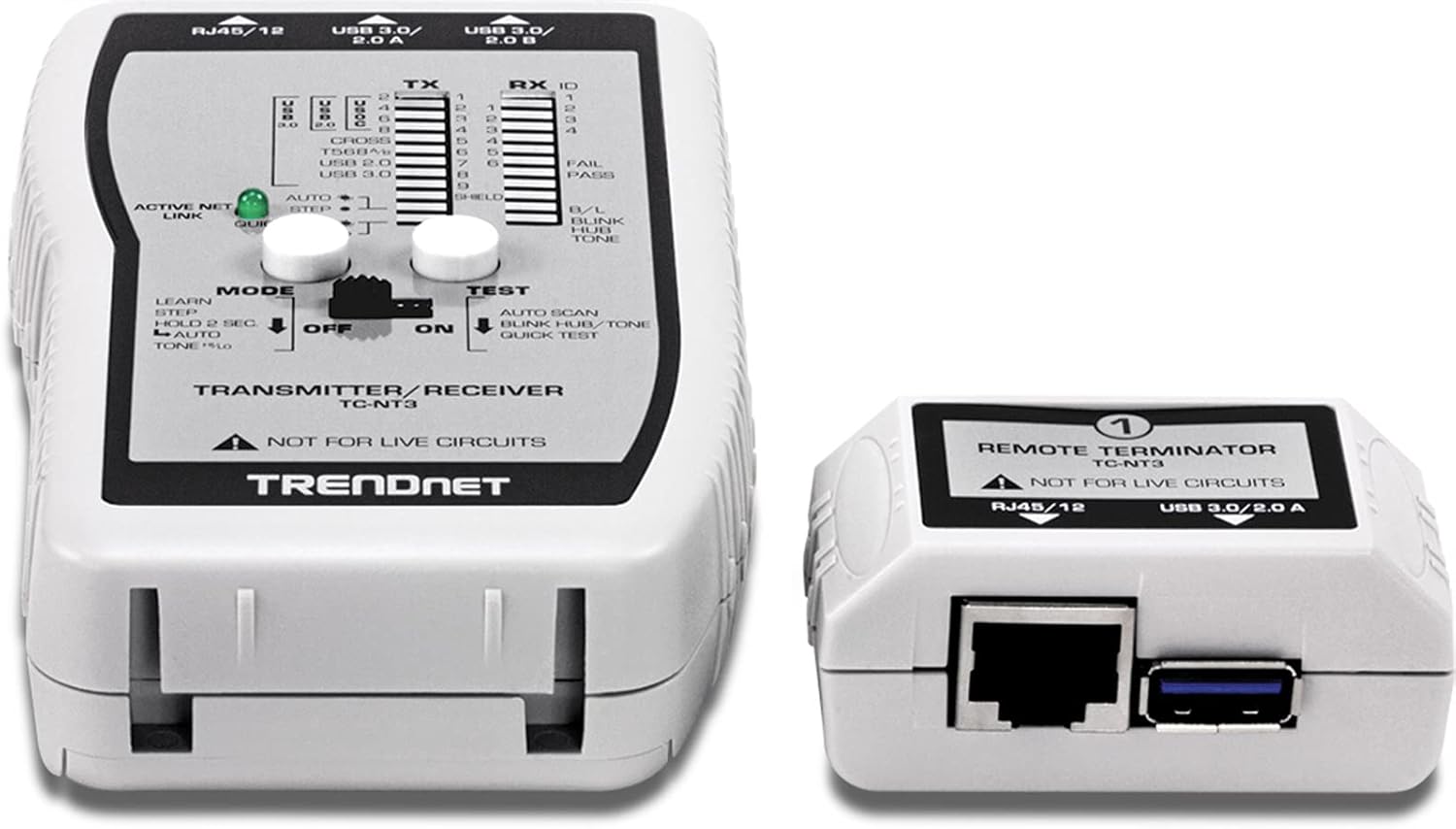 Trendnet TC-NT3 Tester per Cavi VDV & USB, Grigio - immagine 3
