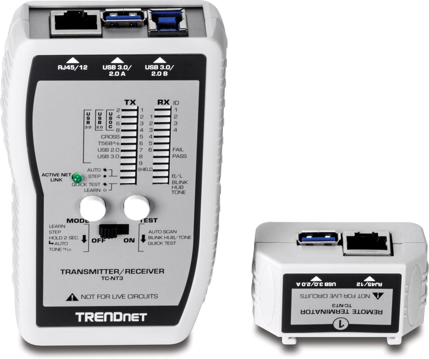 Trendnet TC-NT3 Tester per Cavi VDV & USB, Grigio - immagine 4