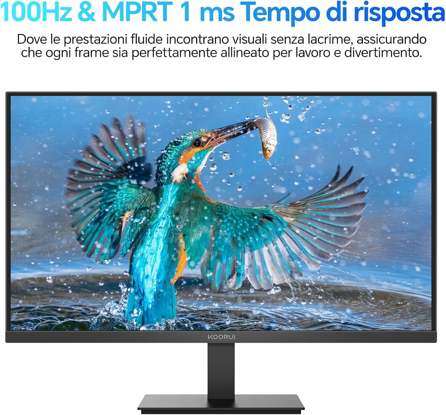 Koorui E2721F Monitor PC 27 Pollici Quad HD IPS 100Hz - immagine 2