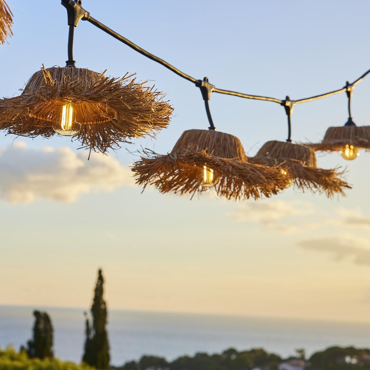 Ghirlanda Luminosa Esterna 18,6m con 28 Lampadine LED - immagine 4