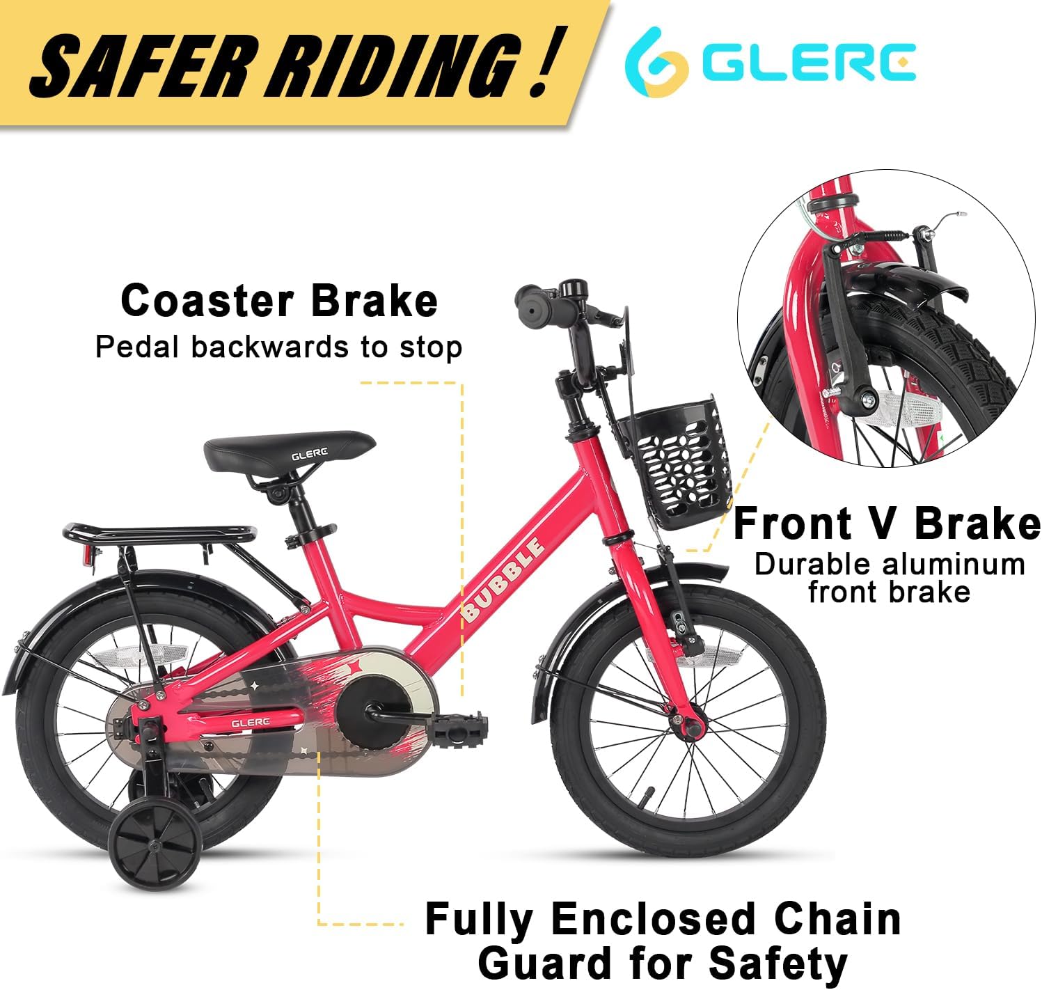 Glerc BUBBLE - Bici per Bambini 12 14 16 pollici - immagine 2