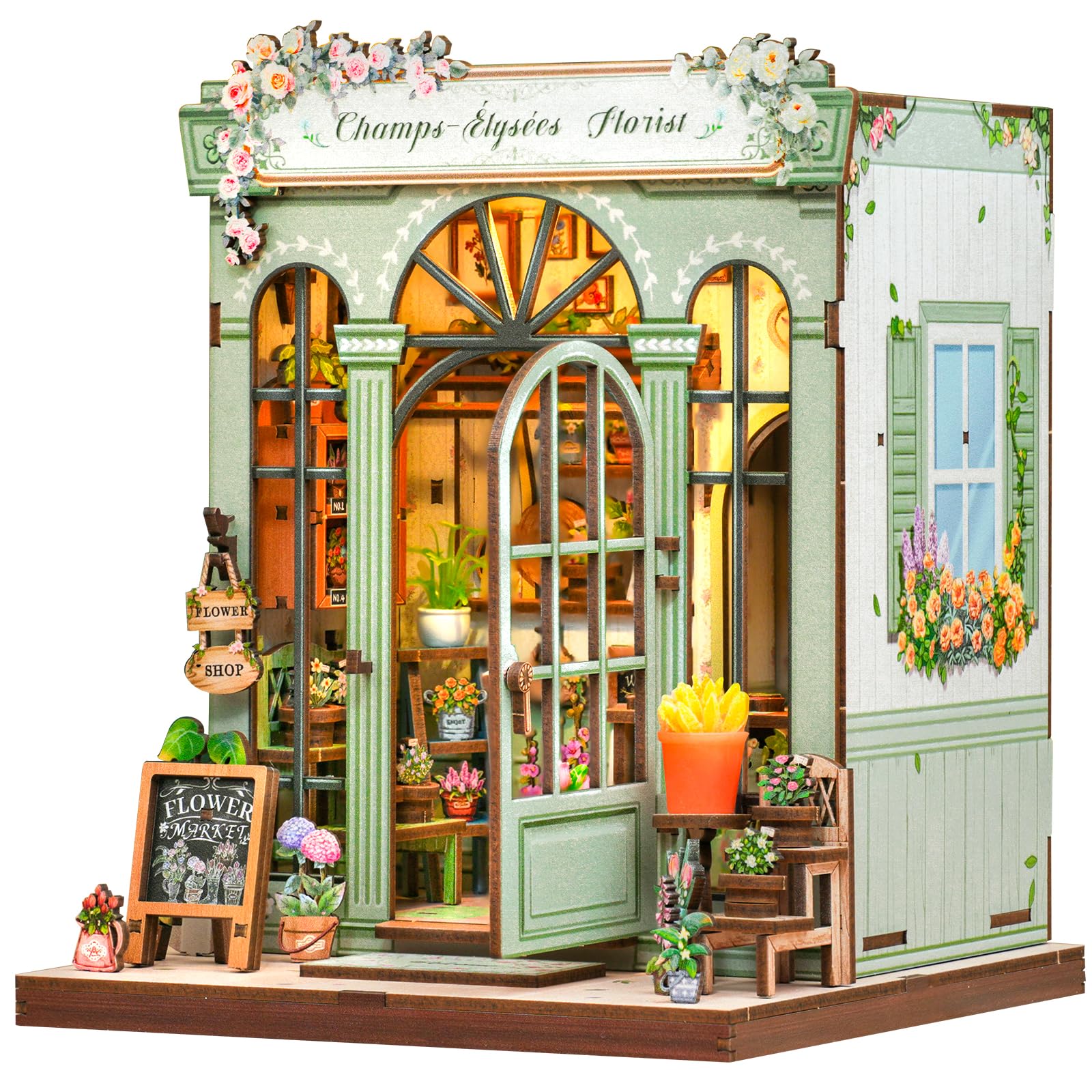 CUTEBEE Book Nook Kit - Casa delle Bambole in Miniatura