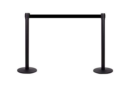 Flexibarrier - Set 2 Supporti Linea Persone Neri 3m