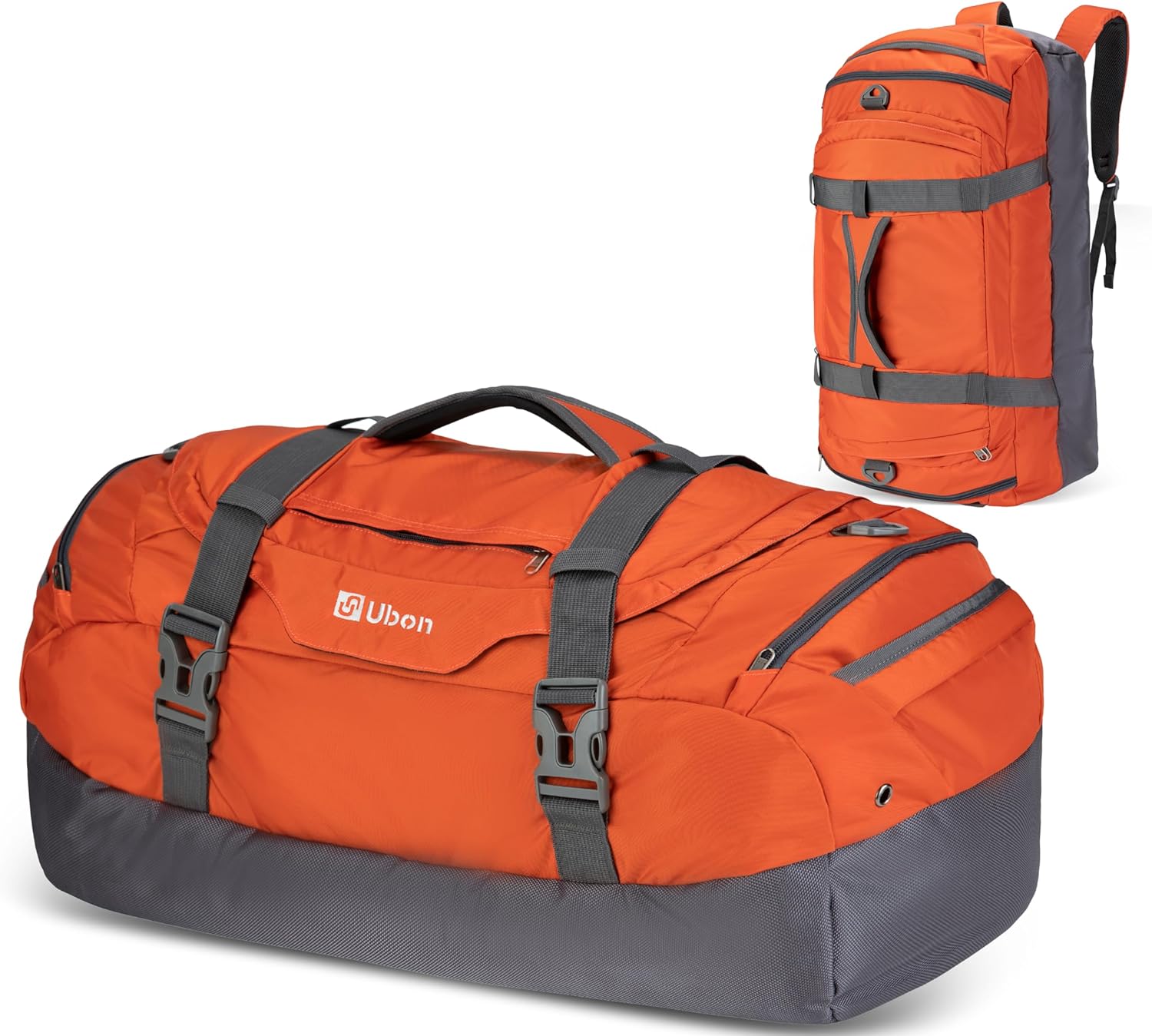 Ubon Borsone da Viaggio Grande 55L, Arancione - immagine 1