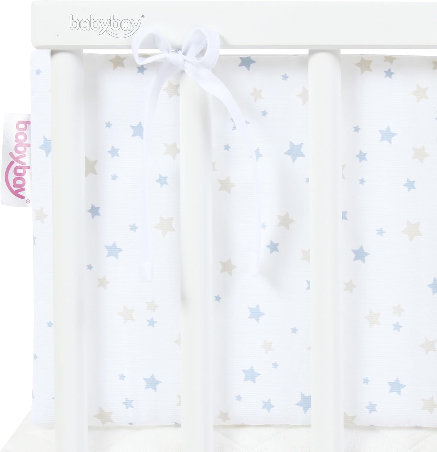 babybay Paracolpi in Rete a Nido d'Ape, Bianco - immagine 3