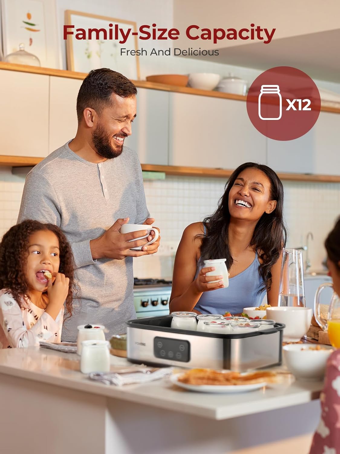 FOHERE Yogurtiera Elettrica con LCD Display - immagine 6