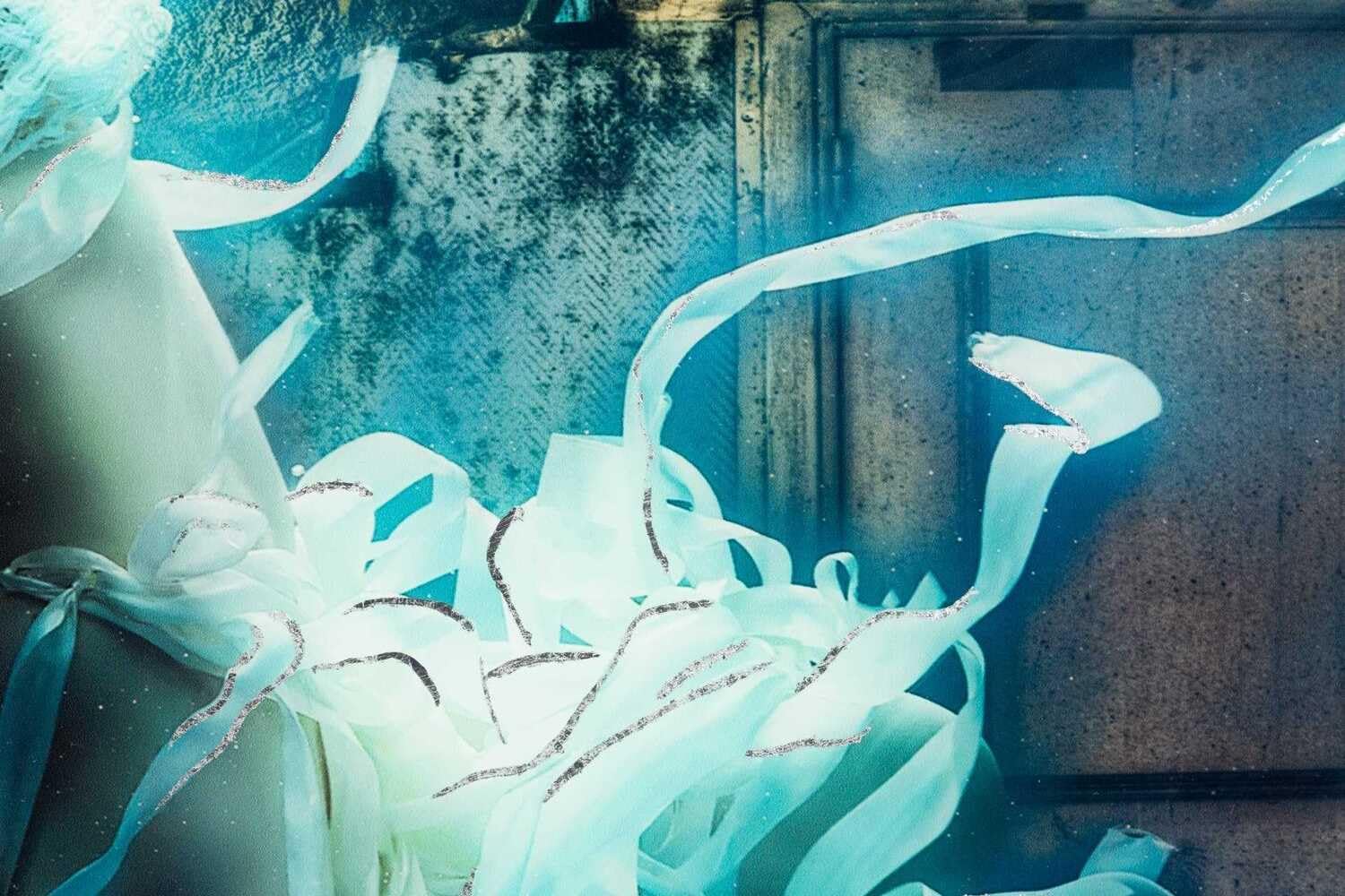 LAMPARA TECHO CUENTAS BLANCA MATE 35x35x121 CM - immagine 2