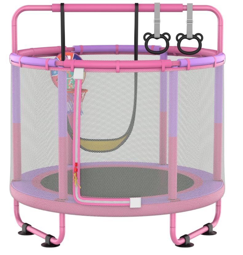 Czcpary - Trampolino per Bambini con Rete di Sicurezza