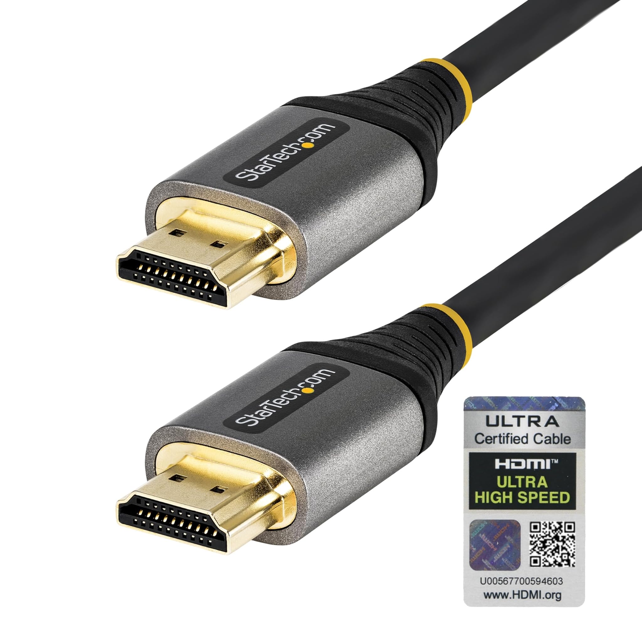 StarTech.com Cavo HDMI Certificato ad Alta Velocità 48 Gbps per Monitor/TV/Display - 8K 60Hz/4K 120Hz HDR10+ eARC