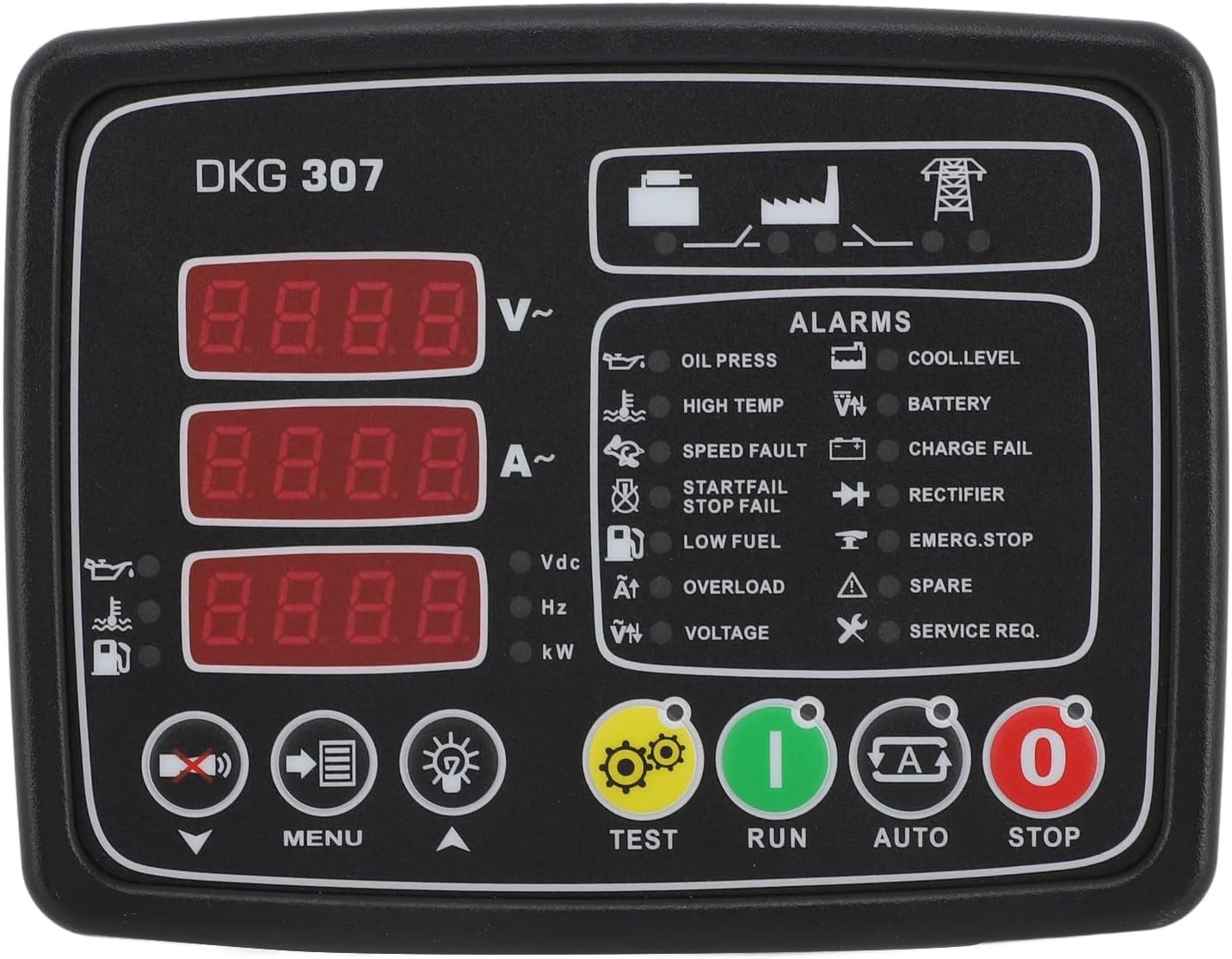 Pannello di Controllo Generatore DKG 307 - Display LCD