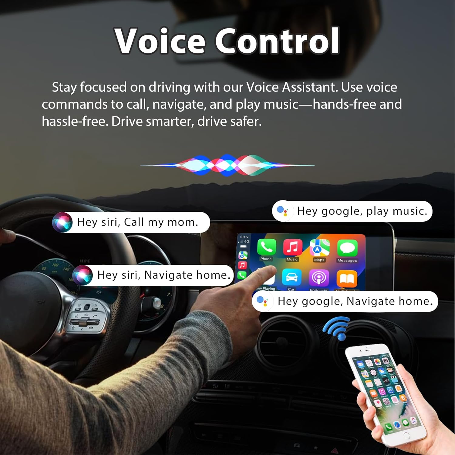 Adattatore Wireless 2 in 1 CarPlay e Android Auto - immagine 8