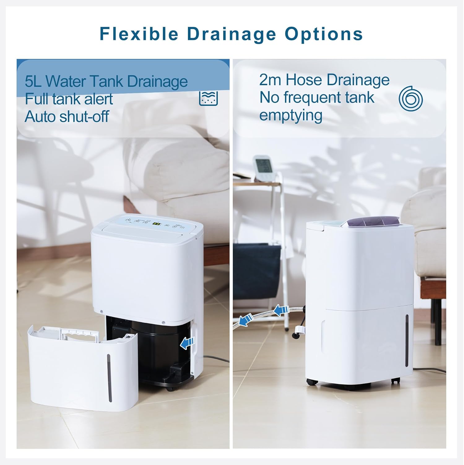 Deumidificatore Elettrico Portatile 70L/Giorno - immagine 5