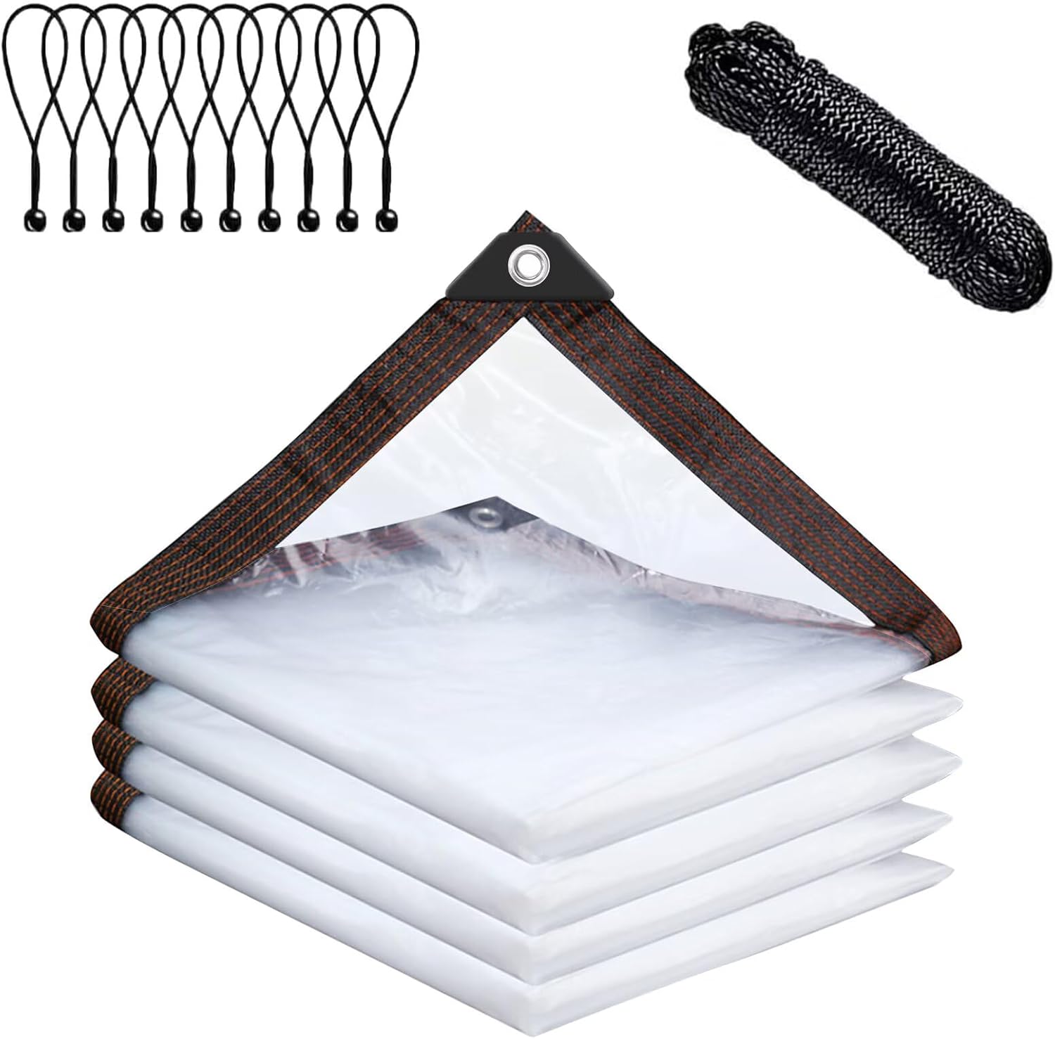 Telone impermeabile trasparente 3 x 4 m