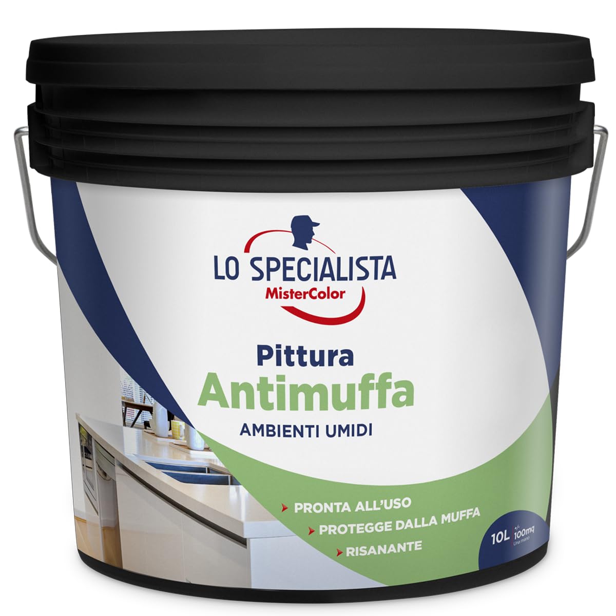 Lo Specialista Mistercolor PITTURA ANTIMUFFA 10LT BIANCO