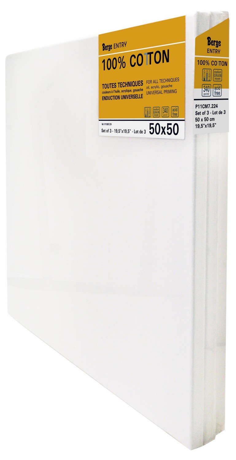 Berge Entry Set di 3 Case cotone 50 x 50 cm