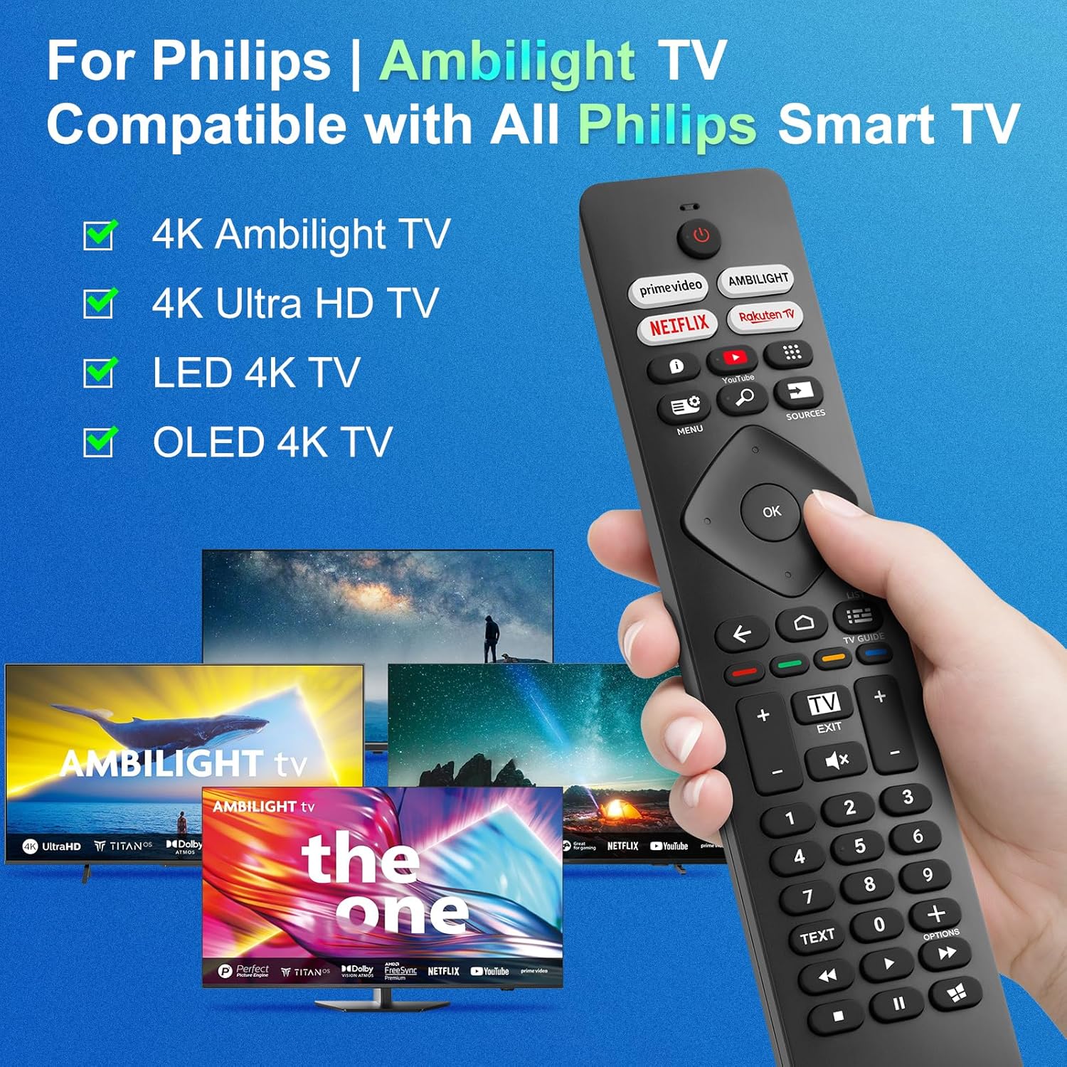 Telecomando Originale Universale per Philips Smart TV - immagine 2