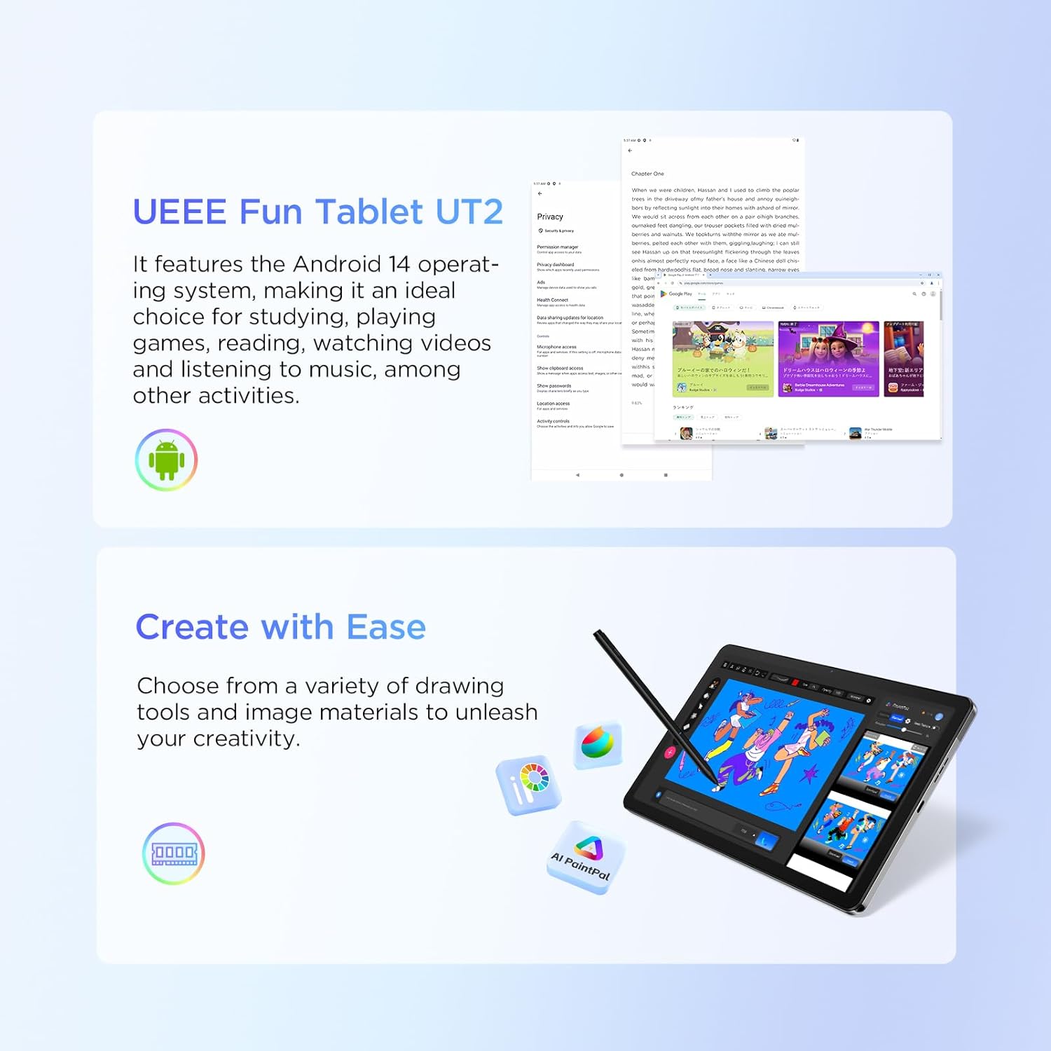 Ugee UT2 Android Tablet Standalone 10.36" 2K - immagine 4