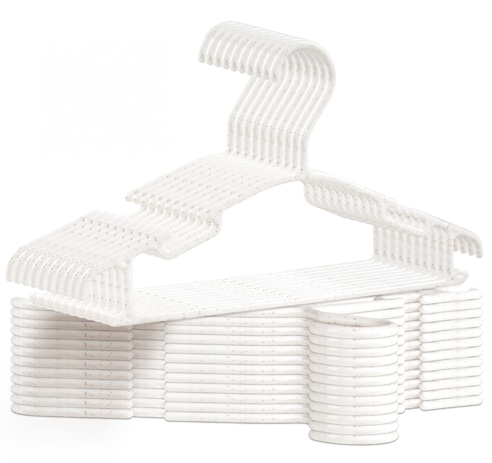 ilauke Grucce appendiabiti per bambini, 54 pezzi, con paglia di grano per bambini, salvaspazio, per riporre vestiti per bambini
