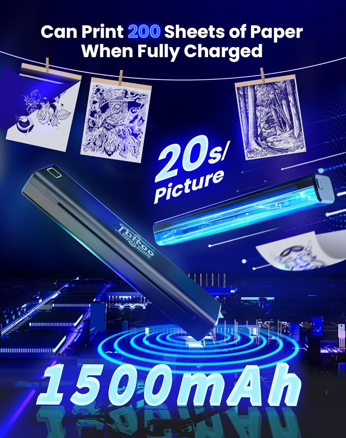 Vretti Stampante per Tatuaggi Stencil - immagine 4