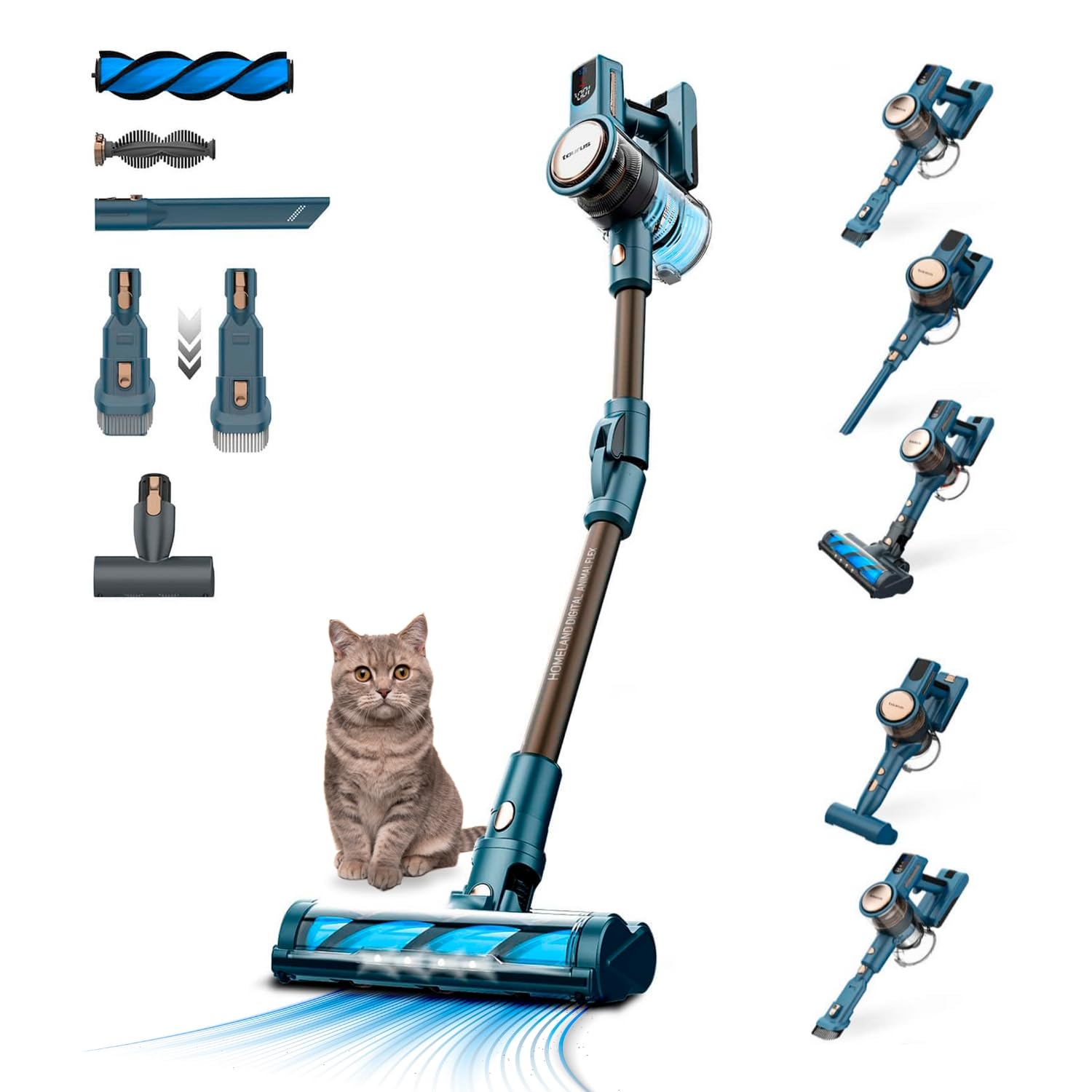 Taurus HVCA72593B, Scope elettriche, Grigio, Blu, Cromato, Rame, Taglia unica