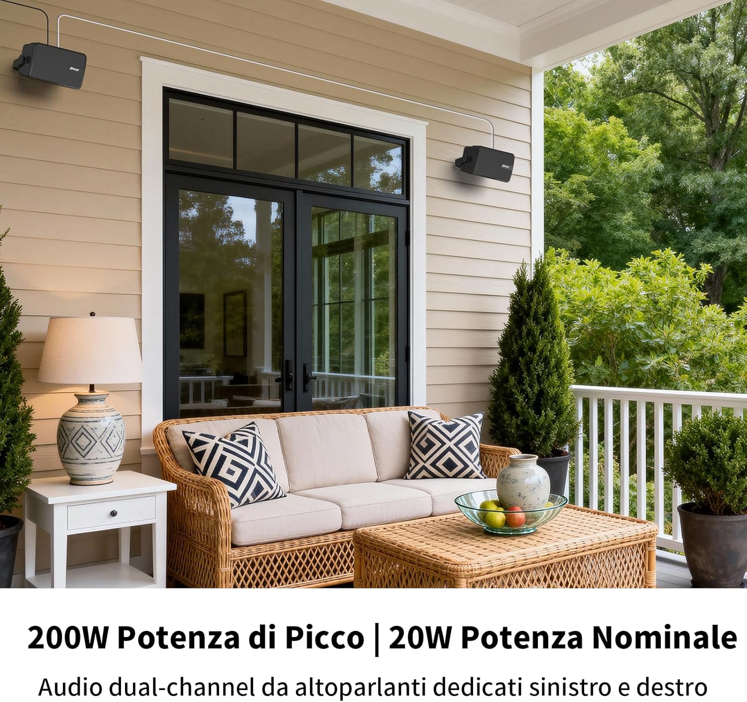 Casse Bluetooth da Esterno Attive + Passive (MZ-650) - immagine 2