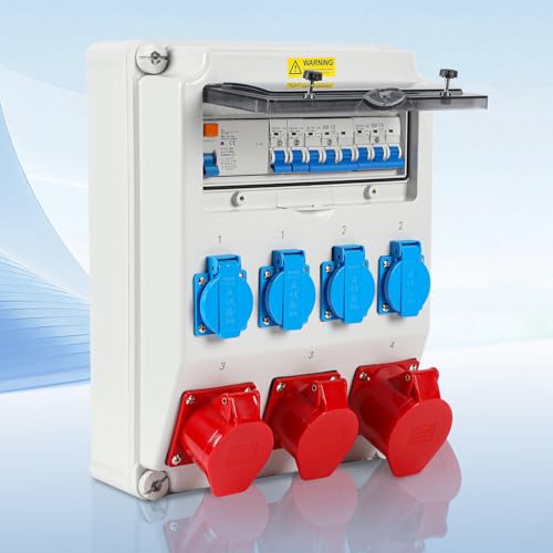 Distributore a Parete FI 5 Poli con 4 Schuko