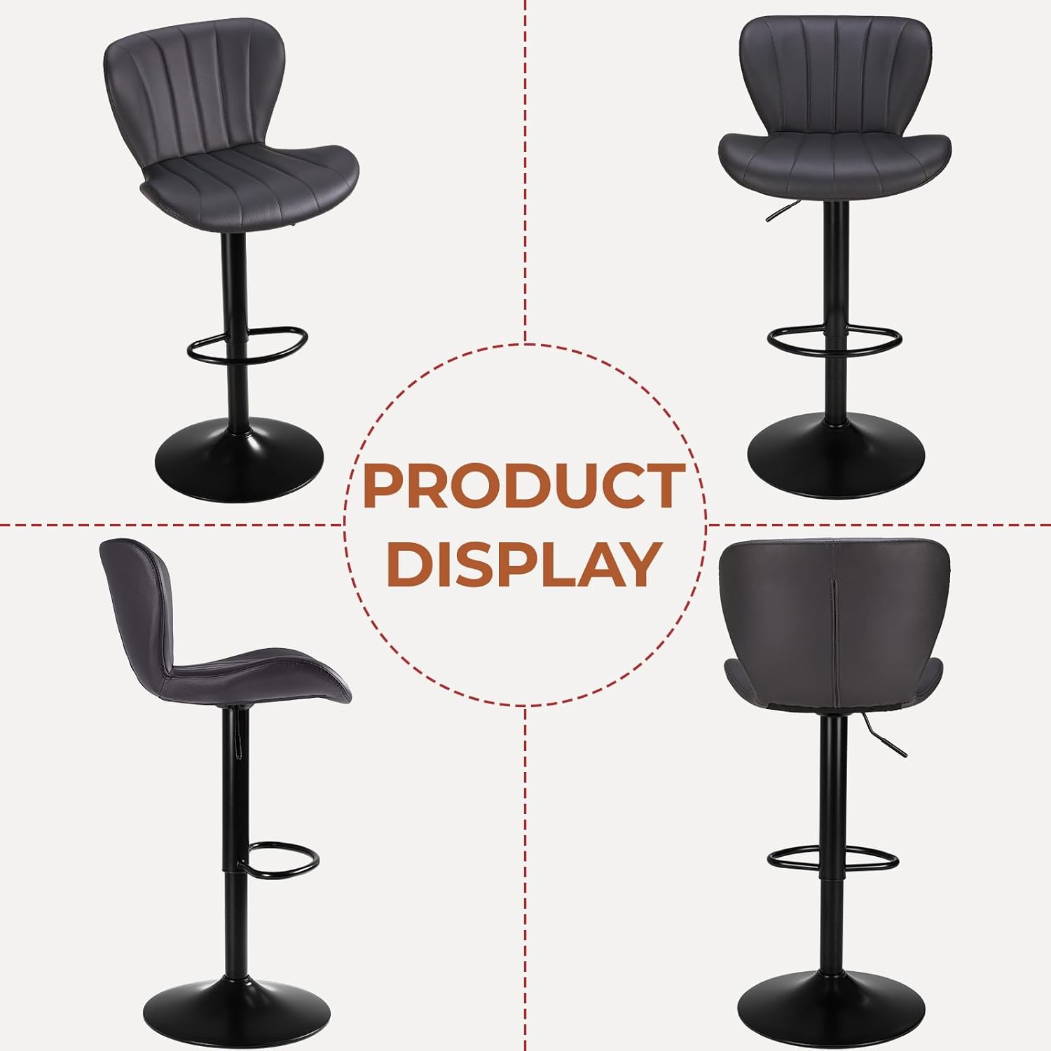 Clevich 2 Sgabelli Cucina Regolabili e Girevoli - immagine 3