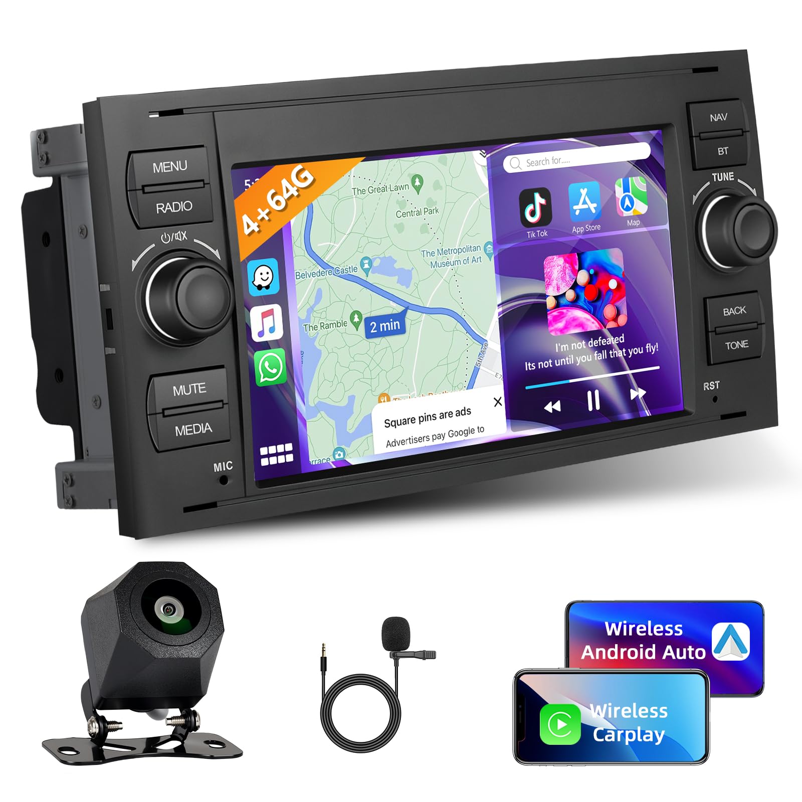Autoradio Carplay per Ford Transit Focus Mondeo Fusion