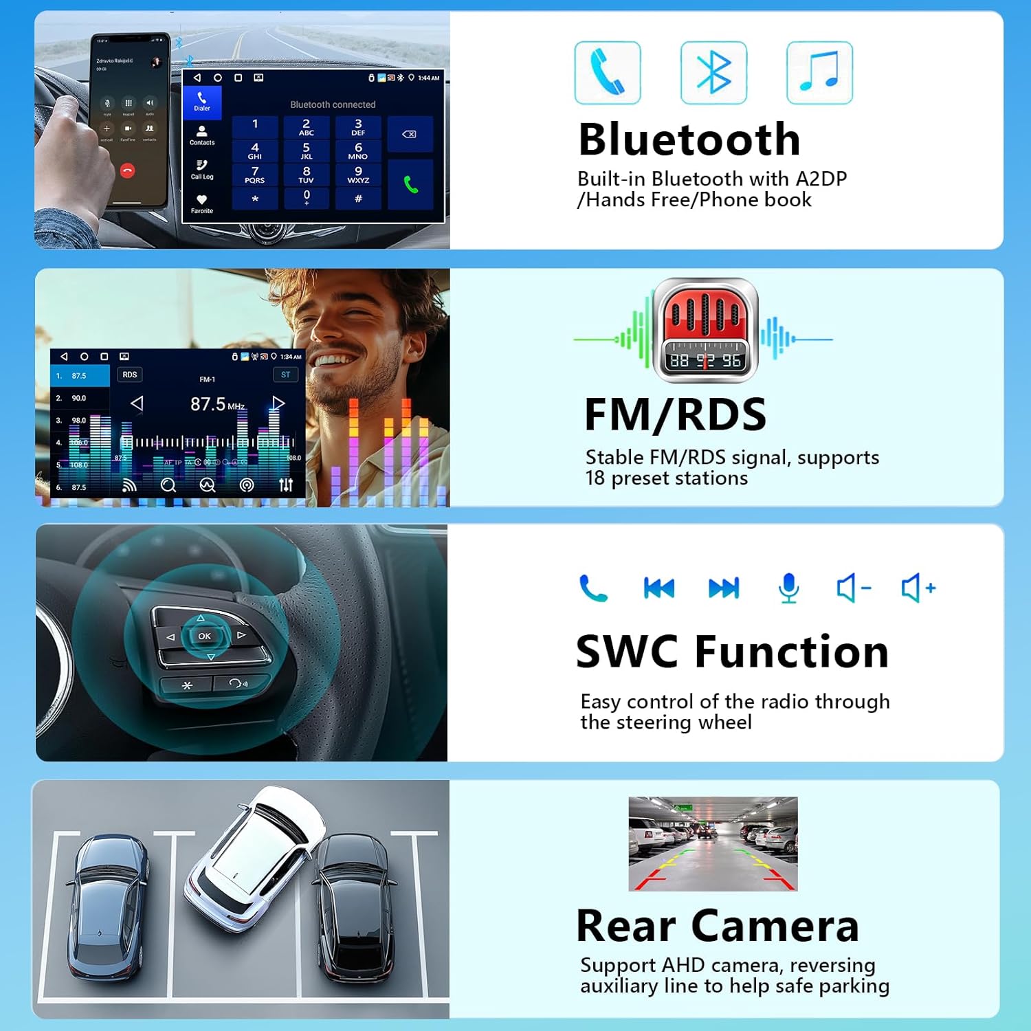 Autoradio Carplay per Ford Transit Focus Mondeo Fusion - immagine 6