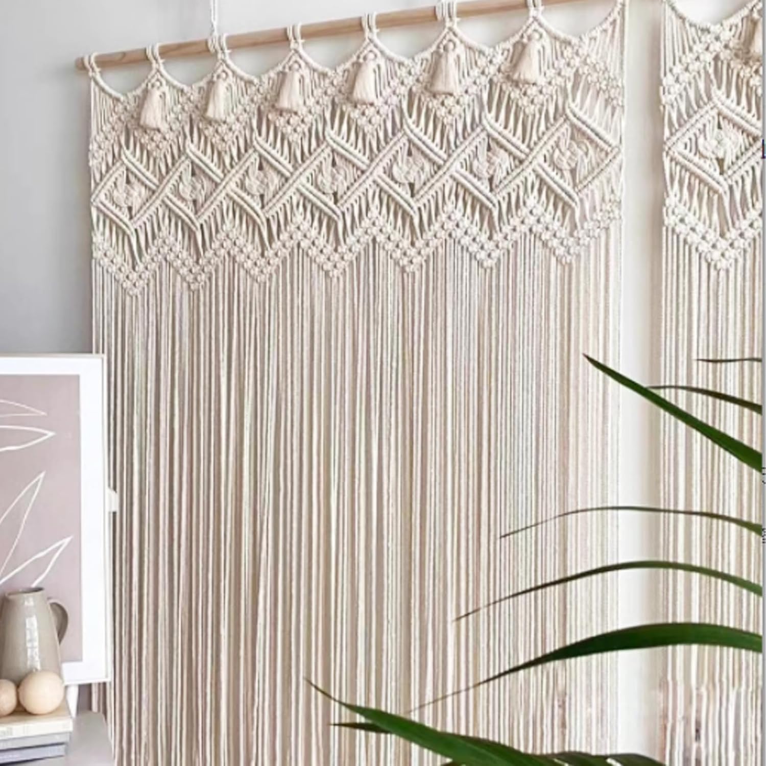 Arazzo in Macramè da Parete - Tenda Divisorio Boho - immagine 2