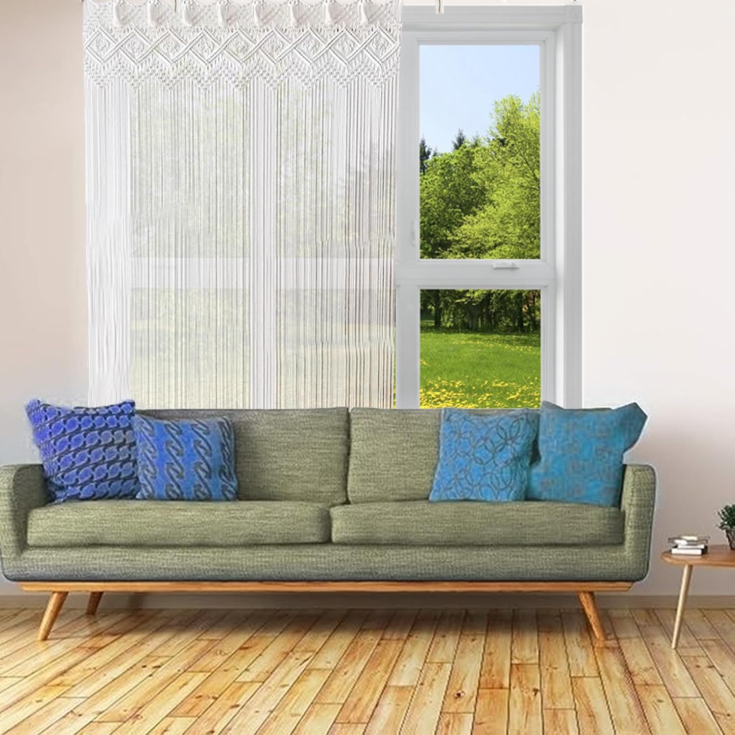 Arazzo in Macramè da Parete - Tenda Divisorio Boho - immagine 4