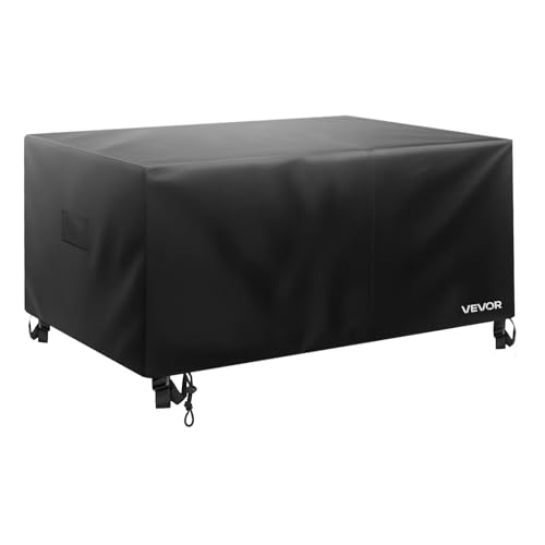 VEVOR Copertura Quadrata Mobili Giardino 320x320x81 cm, Nera