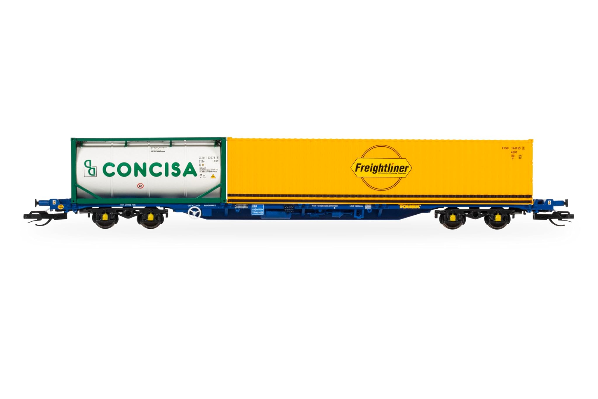 Hornby TT TT6031 Touax KFA Container Wagon con contenitori 1x20 e 1x40