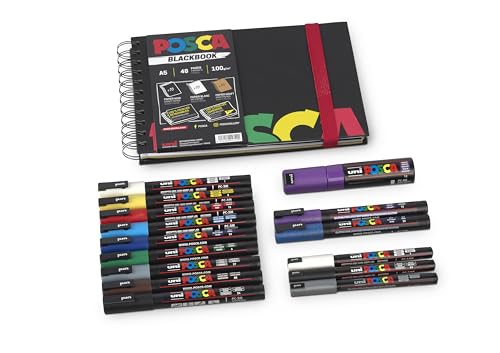 Faber-castell uni-ball 205087 - Set Pennarelli POSCA XL