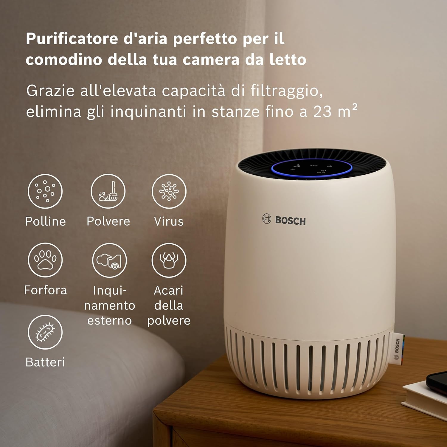 Bosch Air 1000 - Purificatore D'aria per 23 m² - immagine 2