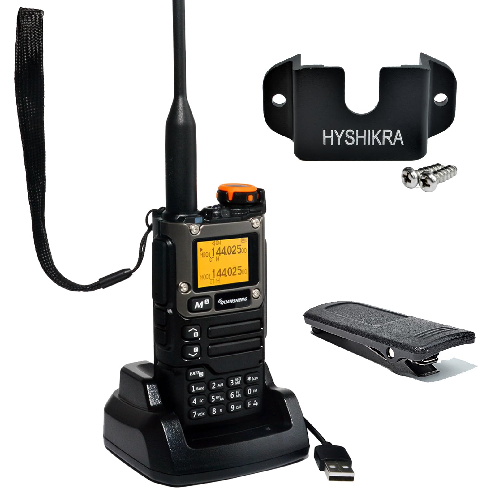 Quansheng UV-K5 (8) - Walkie Talkie Portatile, Nero