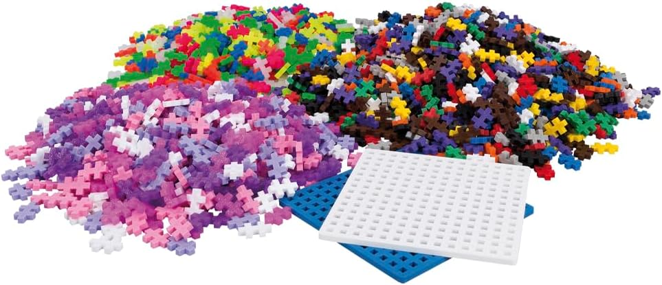 Plus-Plus Plus-Plus-PP3406 Animali Cassaforte Scoperta pezzi-PP3406, Colore Basic, Rosa, 2400 pièces, PP3406 - immagine 3