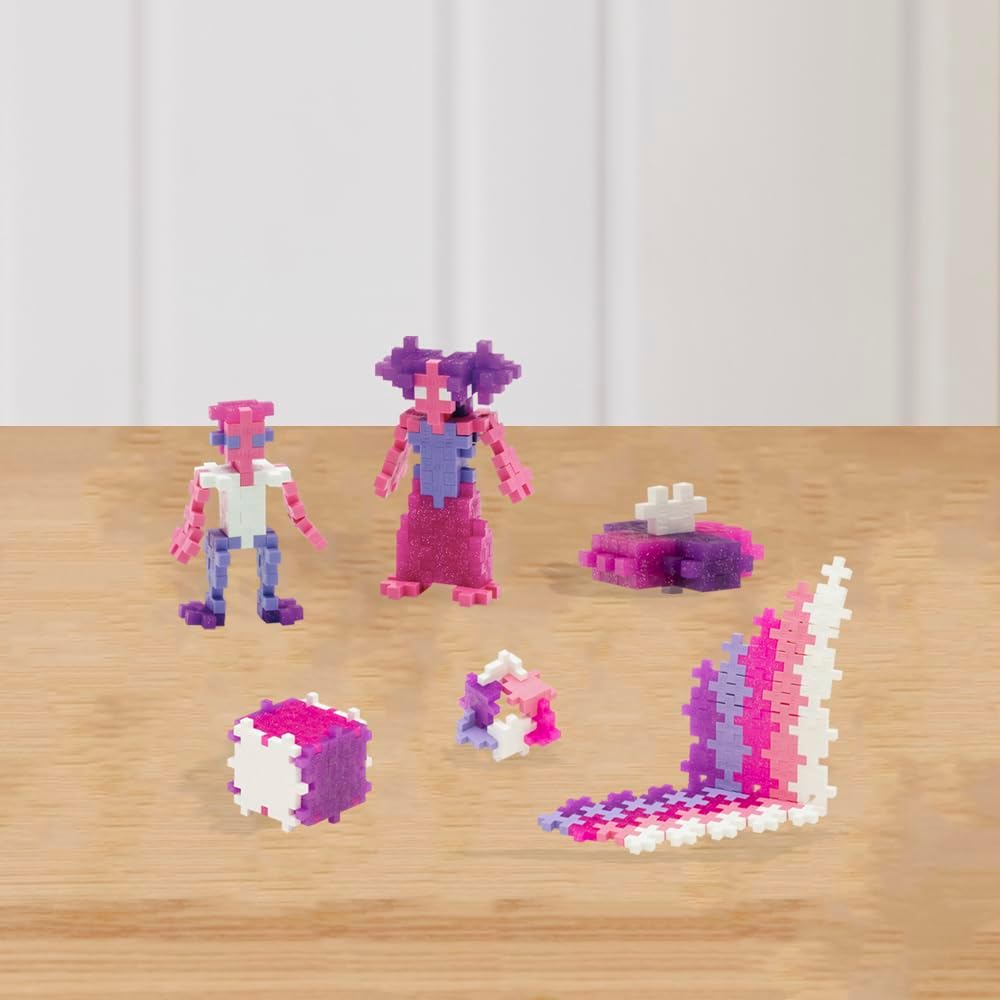 Plus-Plus Plus-Plus-PP3406 Animali Cassaforte Scoperta pezzi-PP3406, Colore Basic, Rosa, 2400 pièces, PP3406 - immagine 7