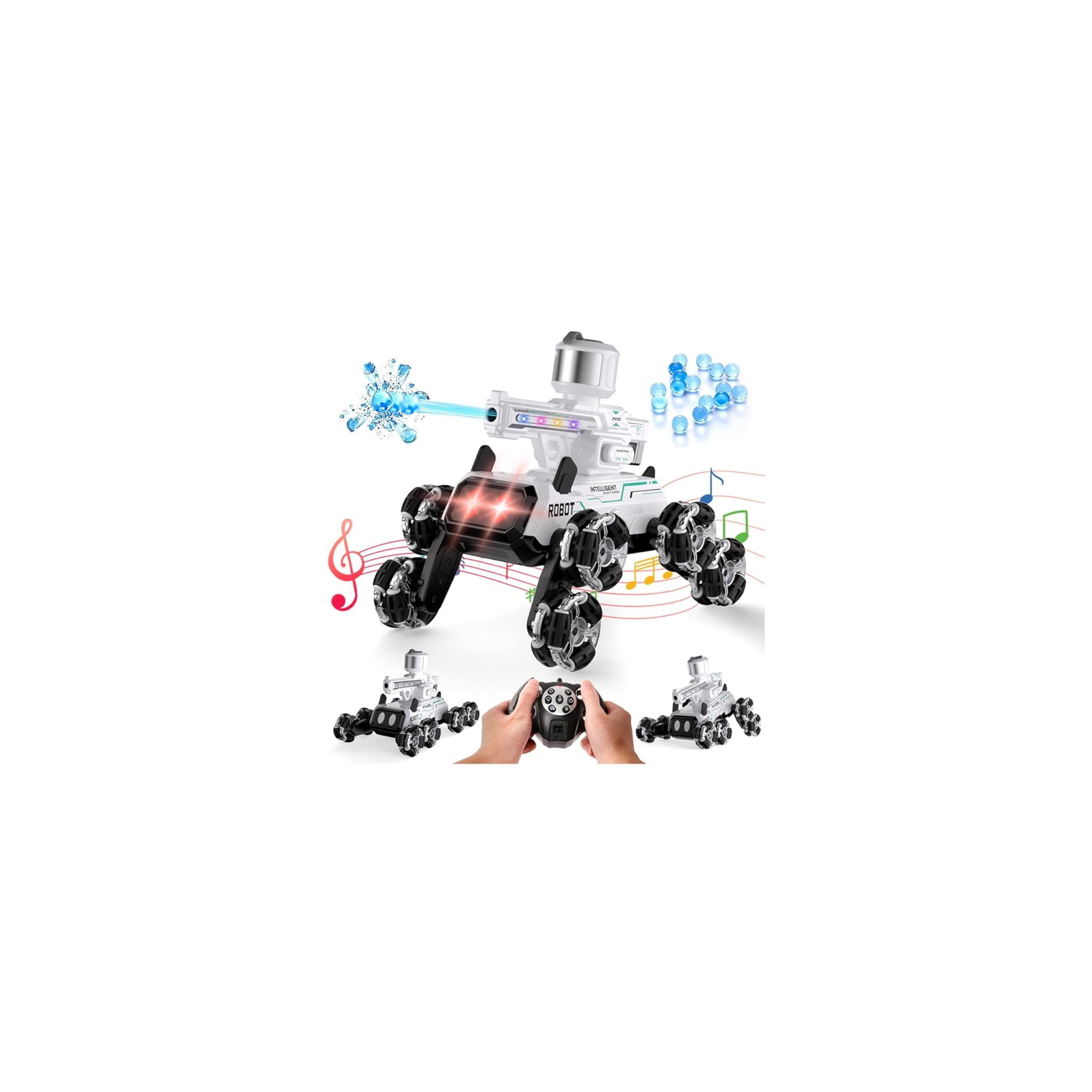 Robot Dog Toys for Kids - Stunt RC Cars, White