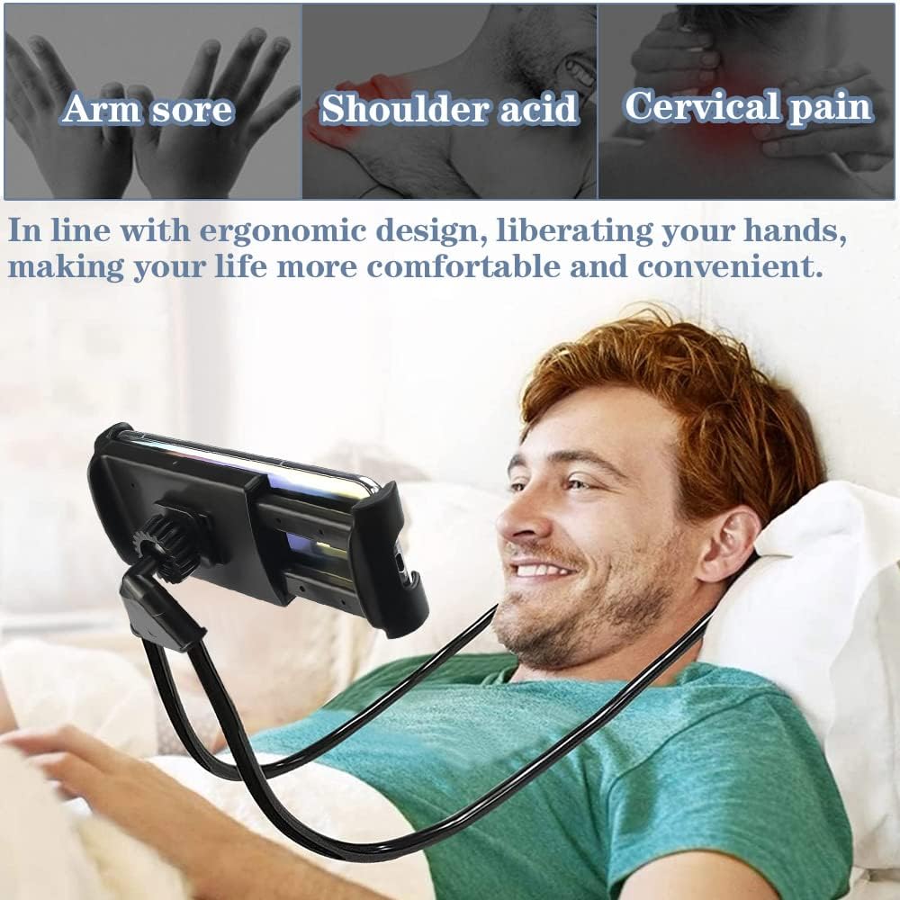 Dousella Supporto Cellulare Universale da Collo, Nero - immagine 5