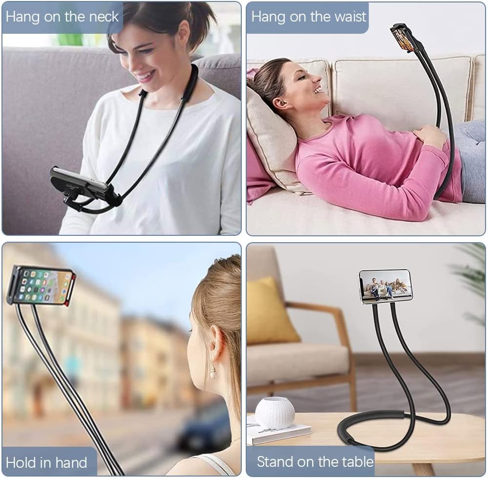 Dousella Supporto Cellulare Universale da Collo, Nero - immagine 6