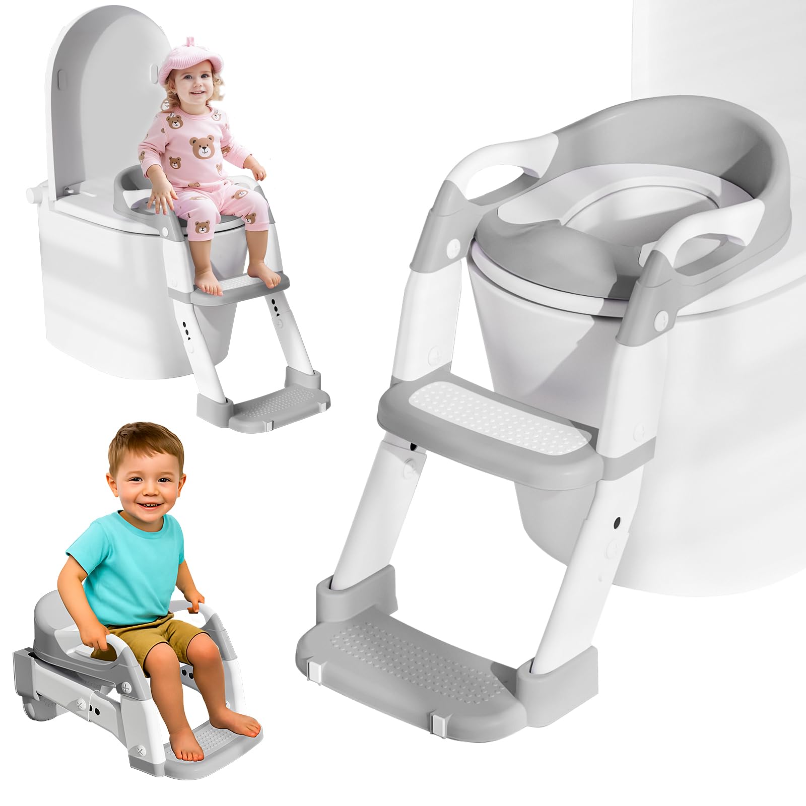 Riduttore WC Bambini con Scaletta 3 in 1