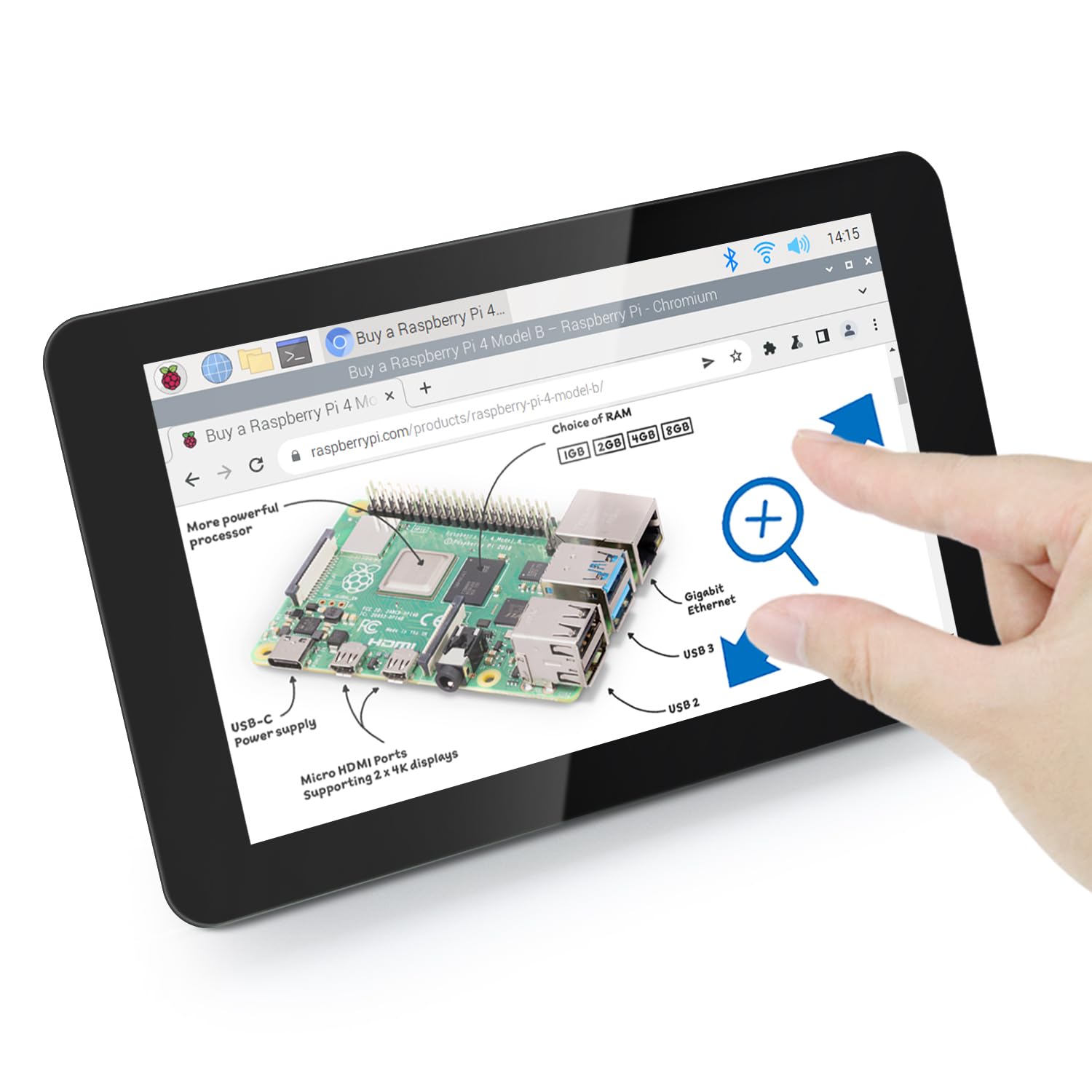 Freenove 7 Inch Touch Display per Raspberry Pi