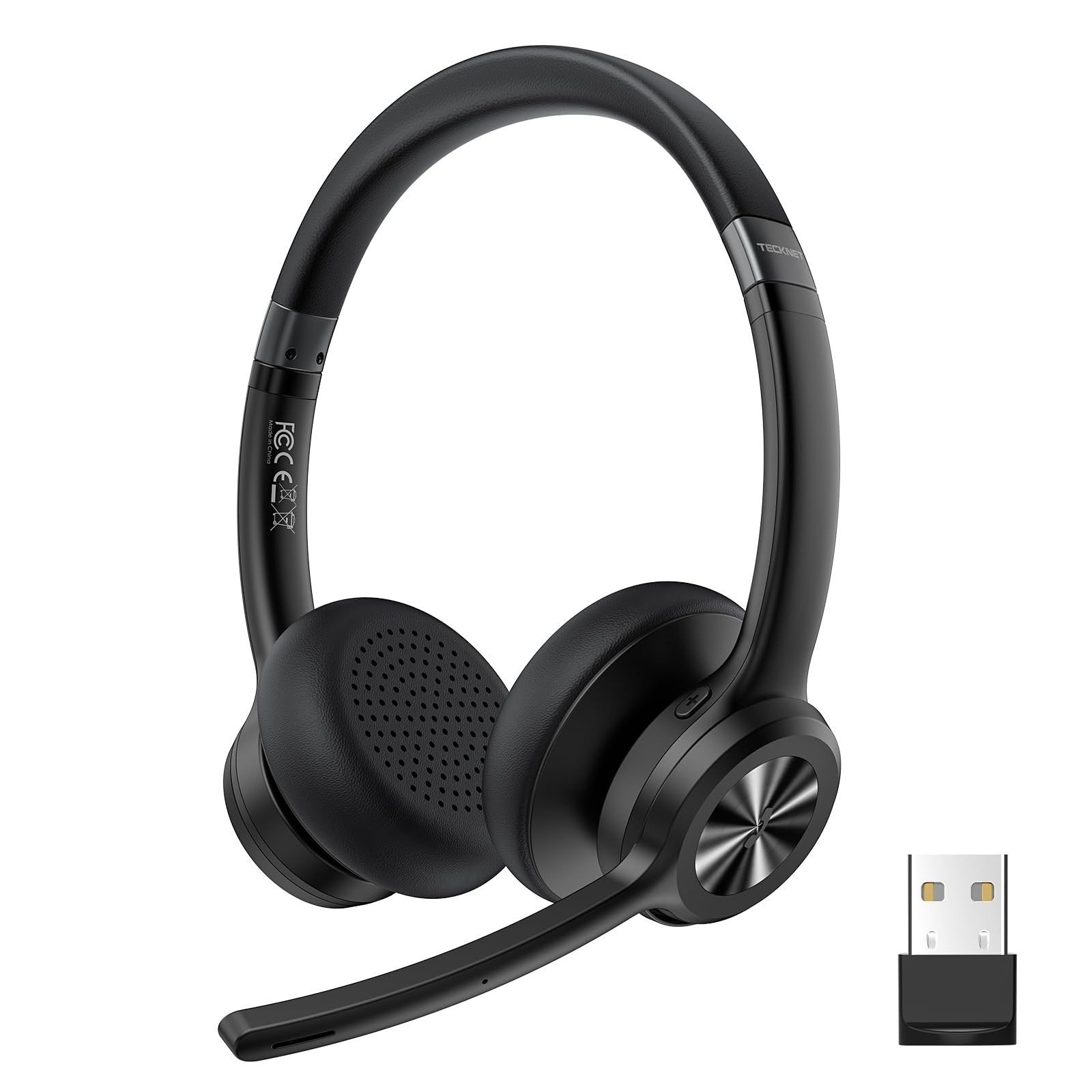 Tecknet Cuffie Bluetooth con Microfono e ANC
