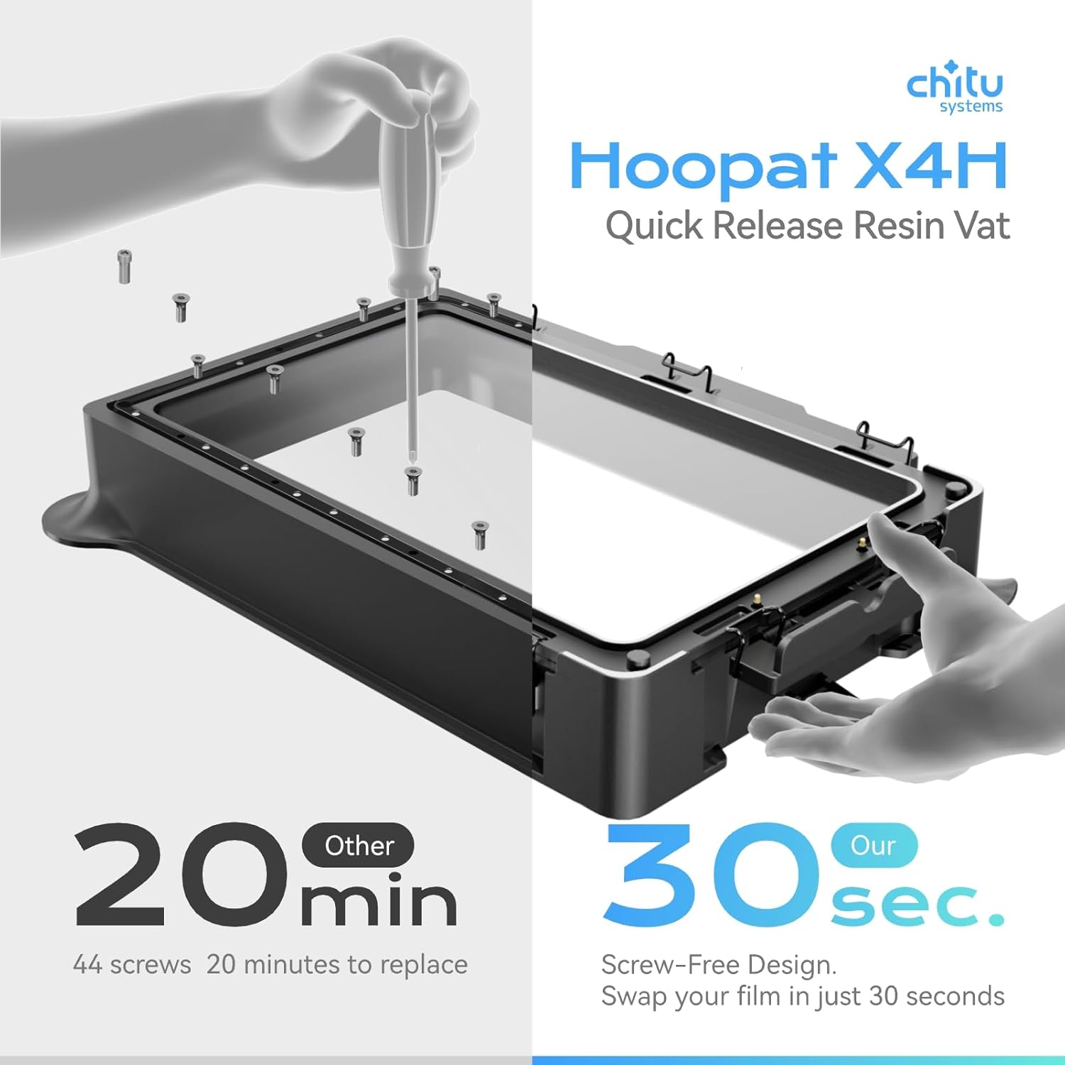 chitu systems Hoopat X4H - Vasca Resina Sgancio Rapido - immagine 2