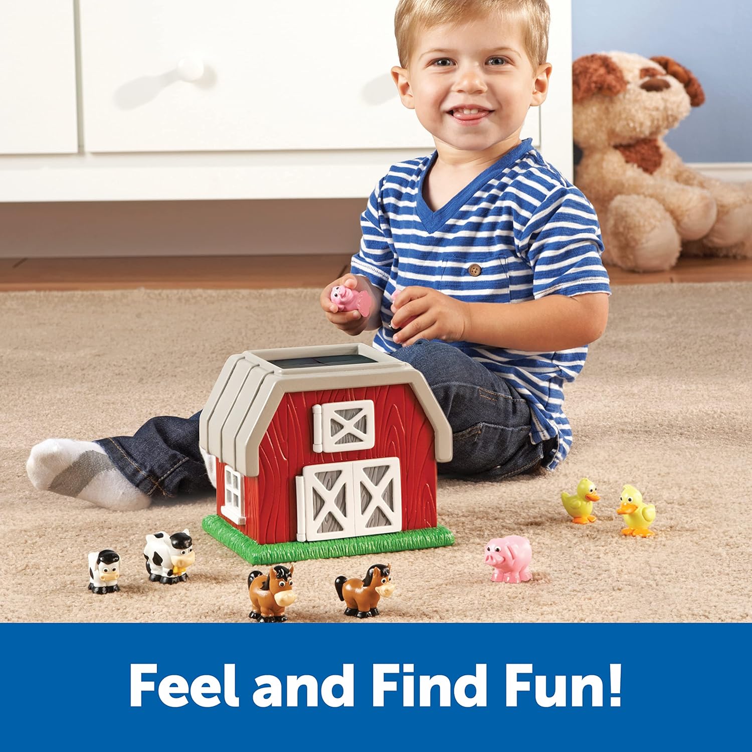 Learning Resources Figurine Hide and Go Moo (set da 9) - immagine 2