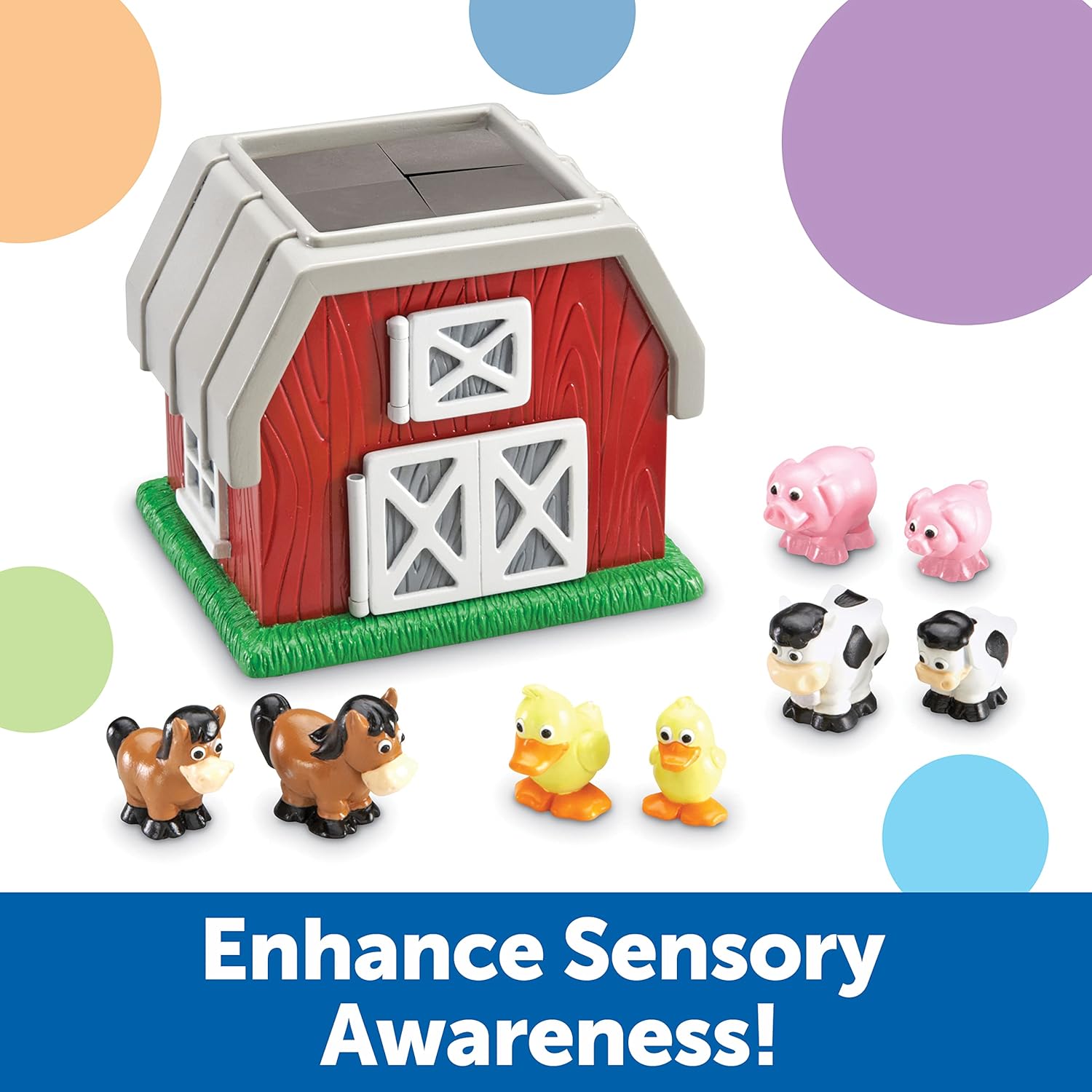 Learning Resources Figurine Hide and Go Moo (set da 9) - immagine 3